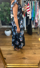 Spring Goes By Floral Pocket Dress-Dresses-Entro-Anna Kaytes Boutique, Women's Fashion Boutique in Grinnell, Iowa