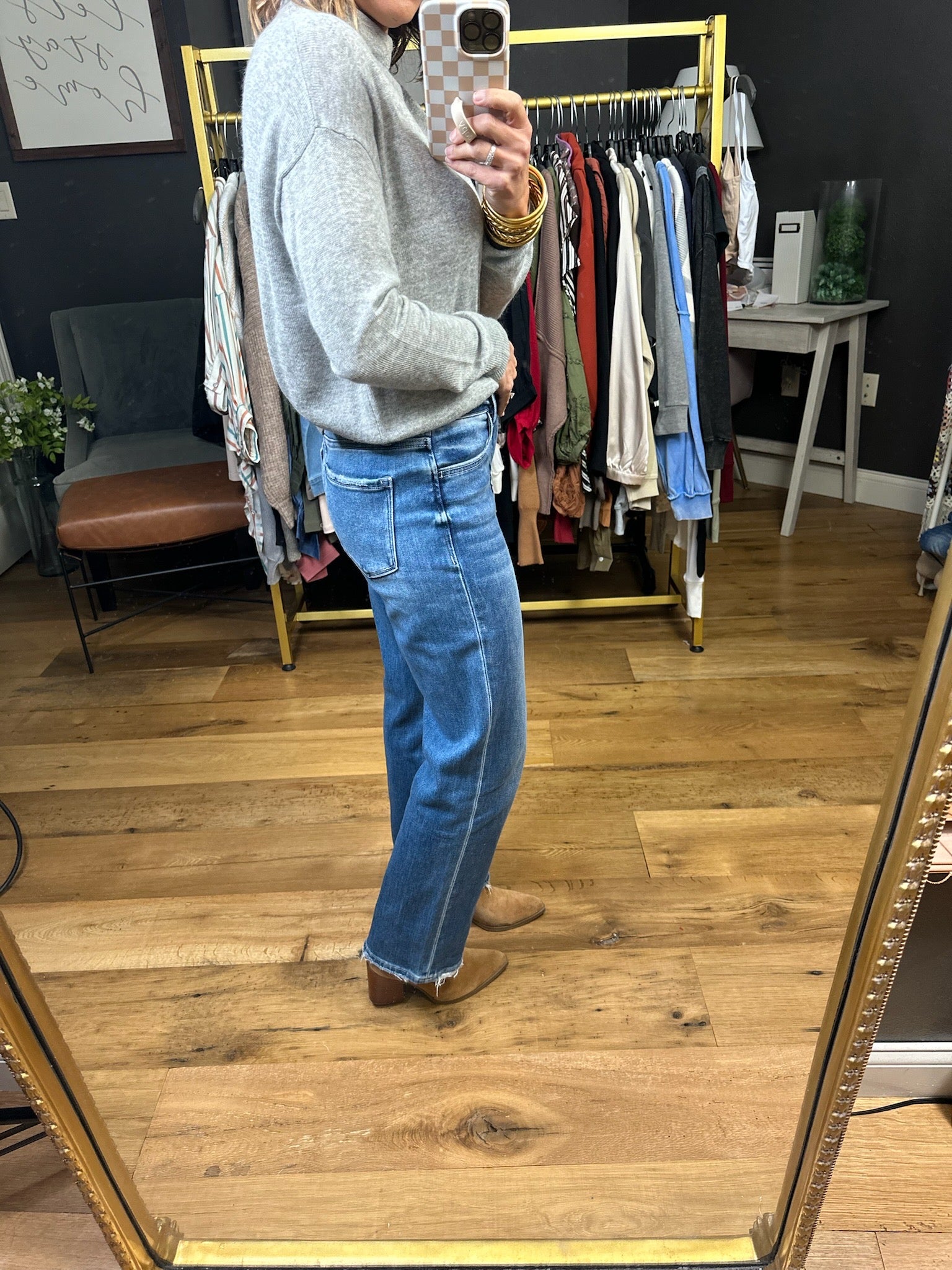 The Jenna High-Rise Straight Denim-Vervet-Anna Kaytes Boutique, Women's Fashion Boutique in Grinnell, Iowa