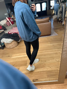 Bet On You Mock Crew Top-Sweaters-Day & Moon-Anna Kaytes Boutique, Women's Fashion Boutique in Grinnell, Iowa