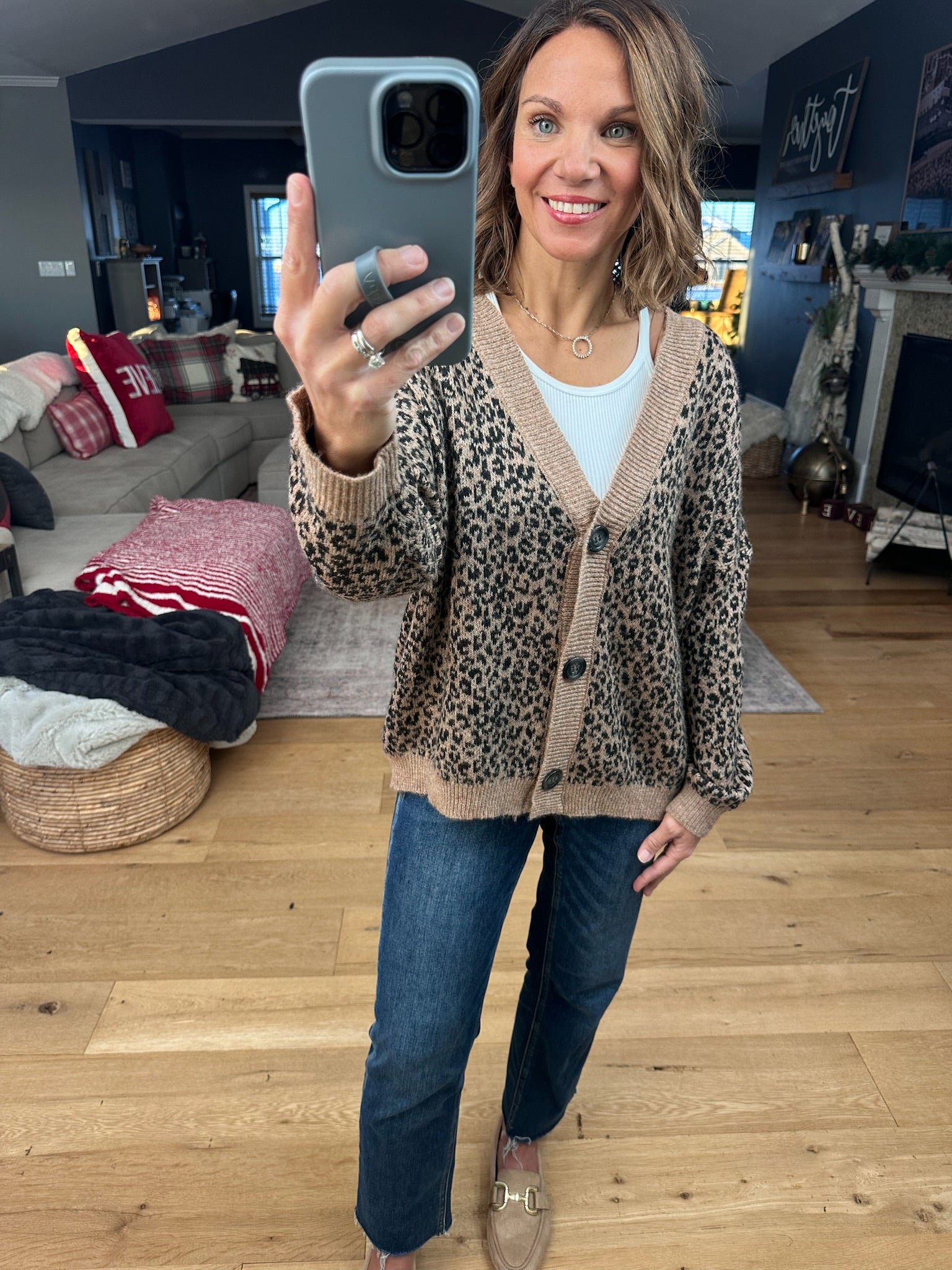 Made For More Animal Print Cardigan-Sweaters-By Together-Anna Kaytes Boutique, Women's Fashion Boutique in Grinnell, Iowa