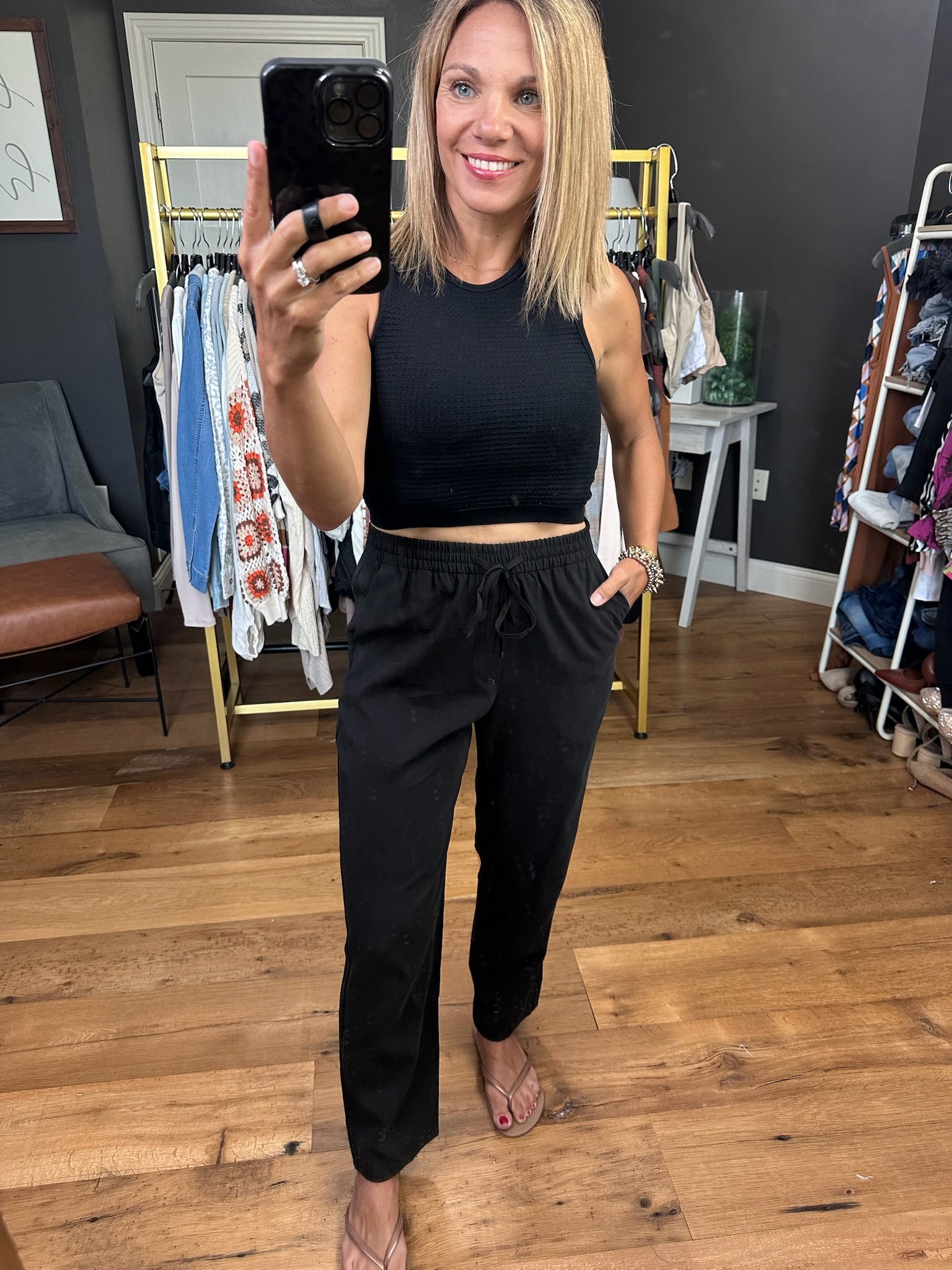 Lead the Way Tie-Waist Pant - Multiple Options-Pants-Be Cool-Anna Kaytes Boutique, Women's Fashion Boutique in Grinnell, Iowa