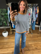 Can't Take This Away Striped Crewneck-Long Sleeves-Staccato-Anna Kaytes Boutique, Women's Fashion Boutique in Grinnell, Iowa