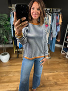 Can't Take This Away Striped Crewneck-Long Sleeves-Staccato-Anna Kaytes Boutique, Women's Fashion Boutique in Grinnell, Iowa