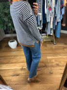Can't Take This Away Striped Crewneck-Long Sleeves-Staccato-Anna Kaytes Boutique, Women's Fashion Boutique in Grinnell, Iowa