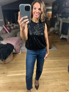 In The Spotlight Sequin Top-Short Sleeves-Saints & Hearts-Anna Kaytes Boutique, Women's Fashion Boutique in Grinnell, Iowa