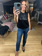 In The Spotlight Sequin Top-Short Sleeves-Saints & Hearts-Anna Kaytes Boutique, Women's Fashion Boutique in Grinnell, Iowa