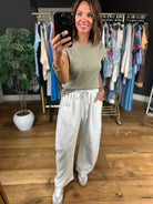 Calls For Cozy Barrel Pant-Pants-Mitto Shop-Anna Kaytes Boutique, Women's Fashion Boutique in Grinnell, Iowa