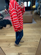 In The Right Place Striped Sweater - Chili-Sweaters-Wishlist-Anna Kaytes Boutique, Women's Fashion Boutique in Grinnell, Iowa