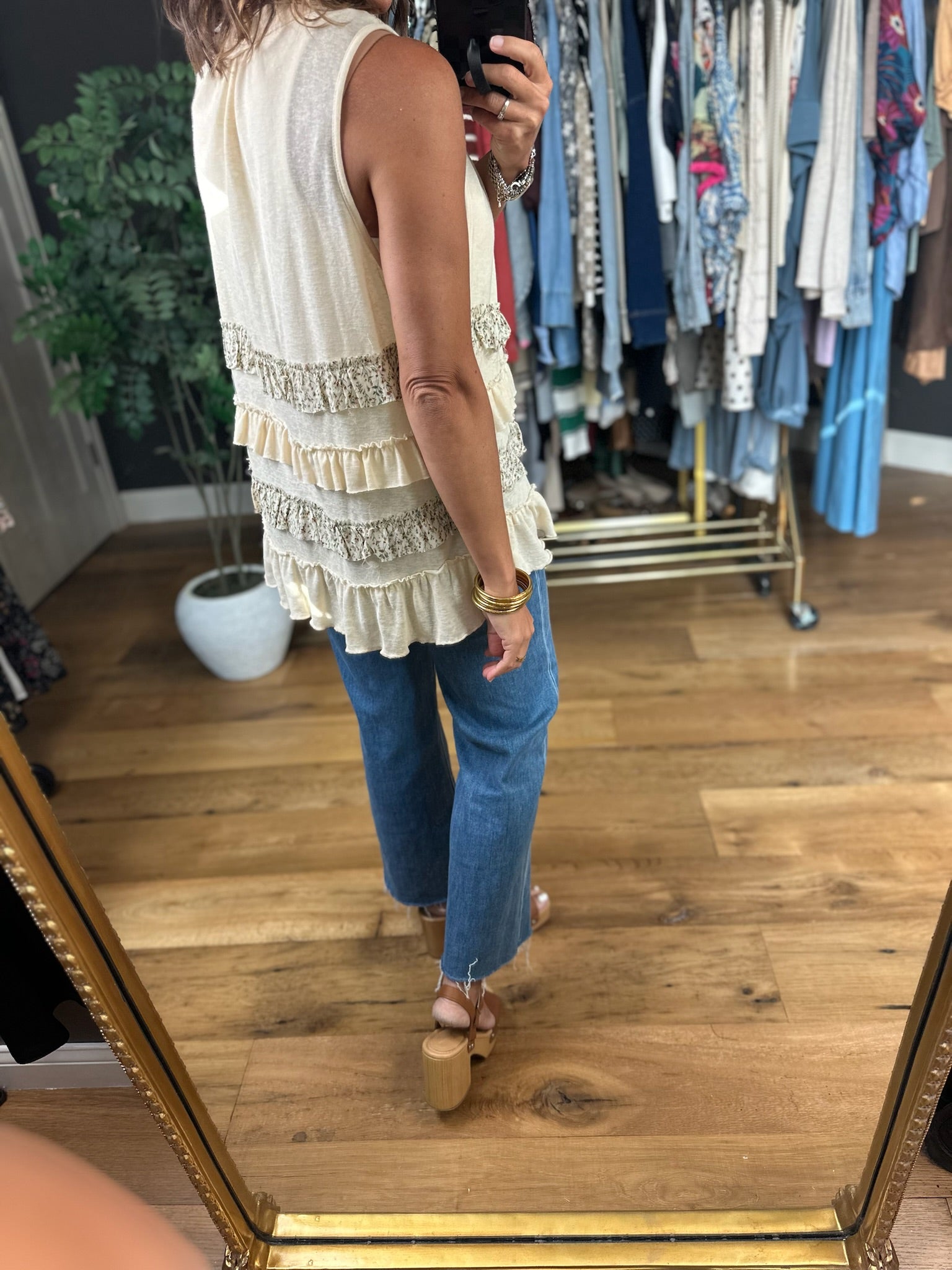 Under Stable's Sun Tiered Vest-Sleeveless-POL-Anna Kaytes Boutique, Women's Fashion Boutique in Grinnell, Iowa