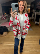 Tied With Love Bow-Detail Cardigan-Sweaters-Bucketlist-Anna Kaytes Boutique, Women's Fashion Boutique in Grinnell, Iowa