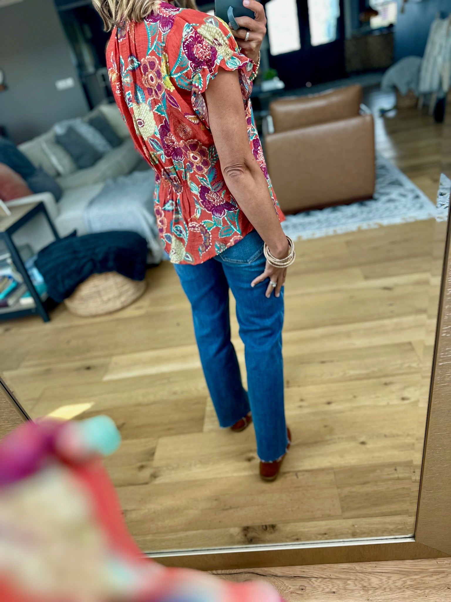 The Right Time Floral Top-THML-Anna Kaytes Boutique, Women's Fashion Boutique in Grinnell, Iowa