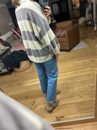 Got It All Rugby Sweater-Sweaters-Blu Pepper-Anna Kaytes Boutique, Women's Fashion Boutique in Grinnell, Iowa