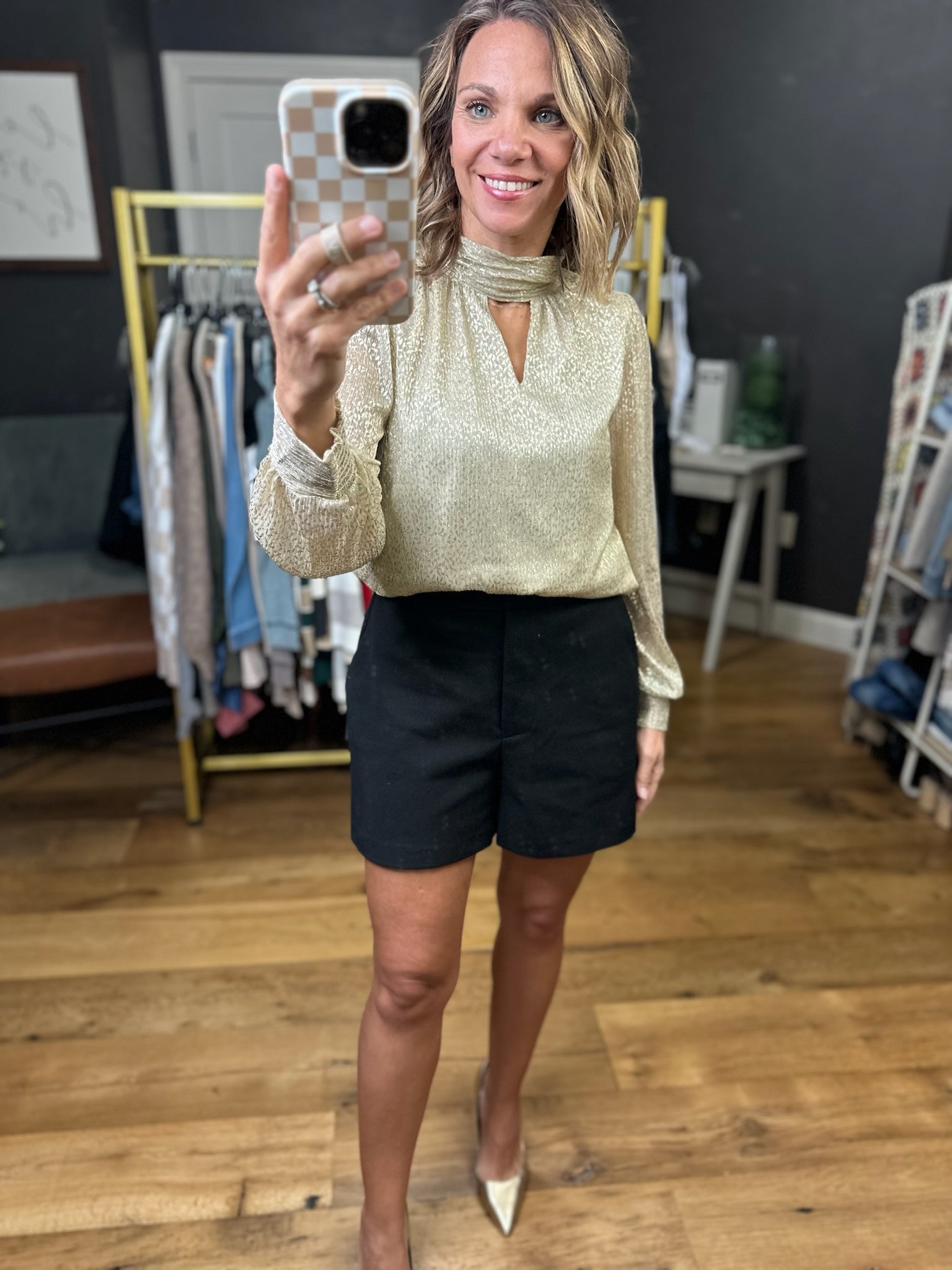 Sweet Escape High-Waisted Short - Black-Skies Are Blue-Anna Kaytes Boutique, Women's Fashion Boutique in Grinnell, Iowa