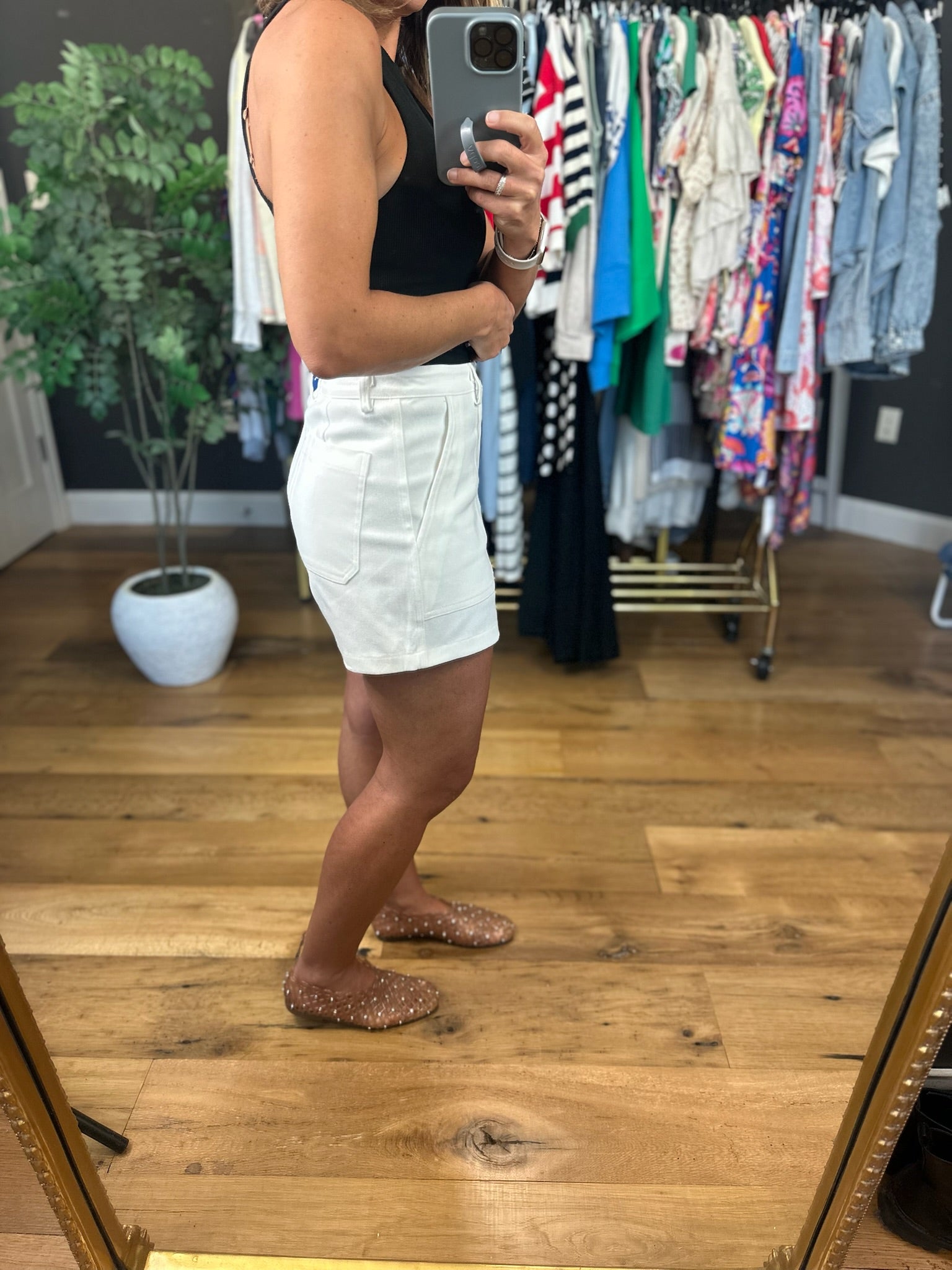The Kelsey High-Waisted Shorts-Shorts-Wishlist-Anna Kaytes Boutique, Women's Fashion Boutique in Grinnell, Iowa