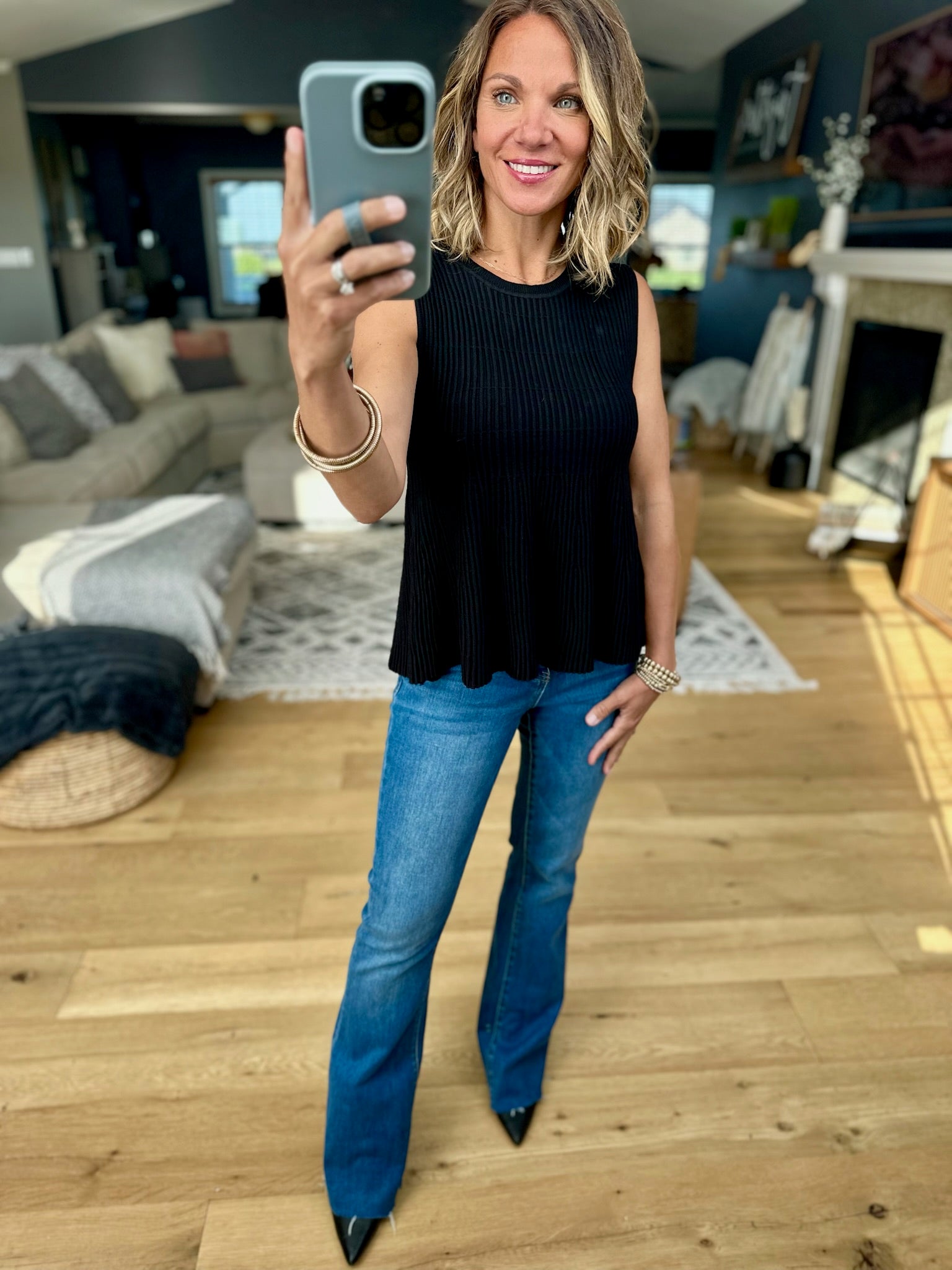 Something Better Peplum Textured Top-Wishlist-Anna Kaytes Boutique, Women's Fashion Boutique in Grinnell, Iowa