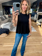 Something Better Peplum Textured Top-Wishlist-Anna Kaytes Boutique, Women's Fashion Boutique in Grinnell, Iowa