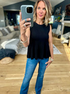 Something Better Peplum Textured Top-Wishlist-Anna Kaytes Boutique, Women's Fashion Boutique in Grinnell, Iowa