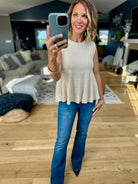 Something Better Peplum Textured Top-Wishlist-Anna Kaytes Boutique, Women's Fashion Boutique in Grinnell, Iowa