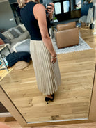 The Power Of Chic Pleated Midi Dress-Wishlist-Anna Kaytes Boutique, Women's Fashion Boutique in Grinnell, Iowa
