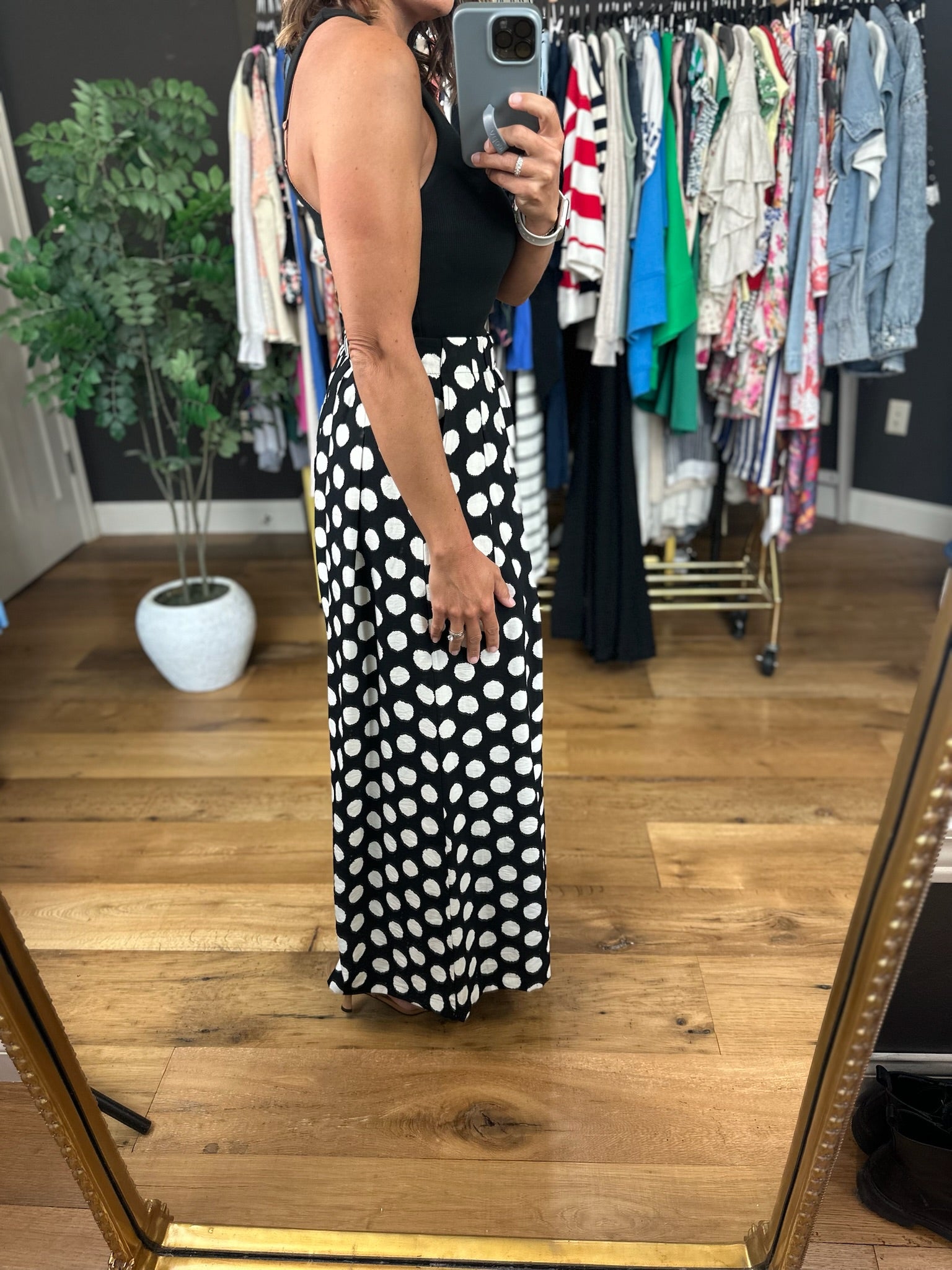 Counting The Days Wide-Leg Pants-Pants-Umgee-Anna Kaytes Boutique, Women's Fashion Boutique in Grinnell, Iowa