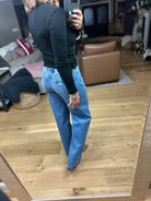 Just Around The Corner Long Sleeve Top-Long Sleeves-Mono B-Anna Kaytes Boutique, Women's Fashion Boutique in Grinnell, Iowa