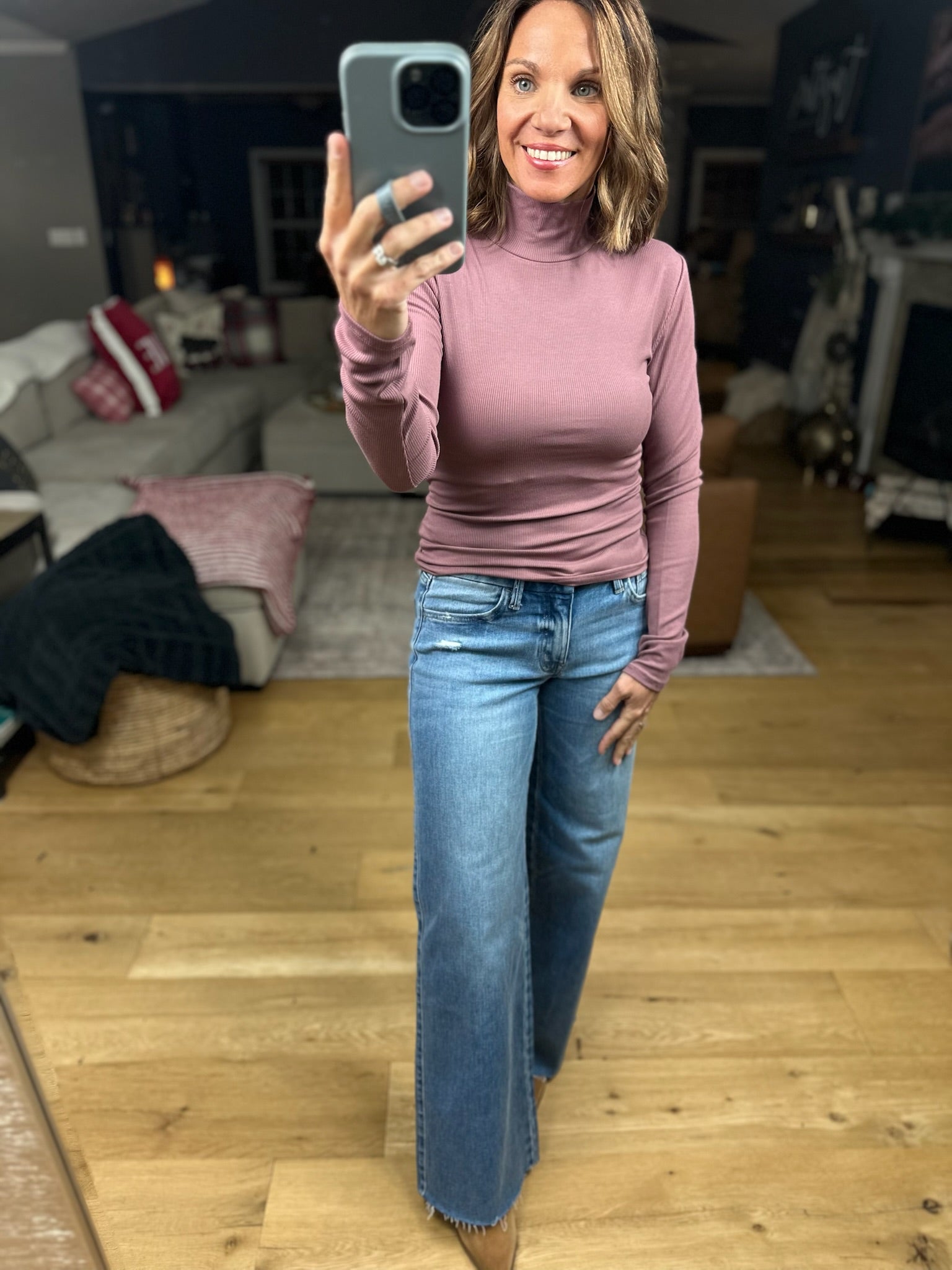 Just Around The Corner Long Sleeve Top-Long Sleeves-Mono B-Anna Kaytes Boutique, Women's Fashion Boutique in Grinnell, Iowa