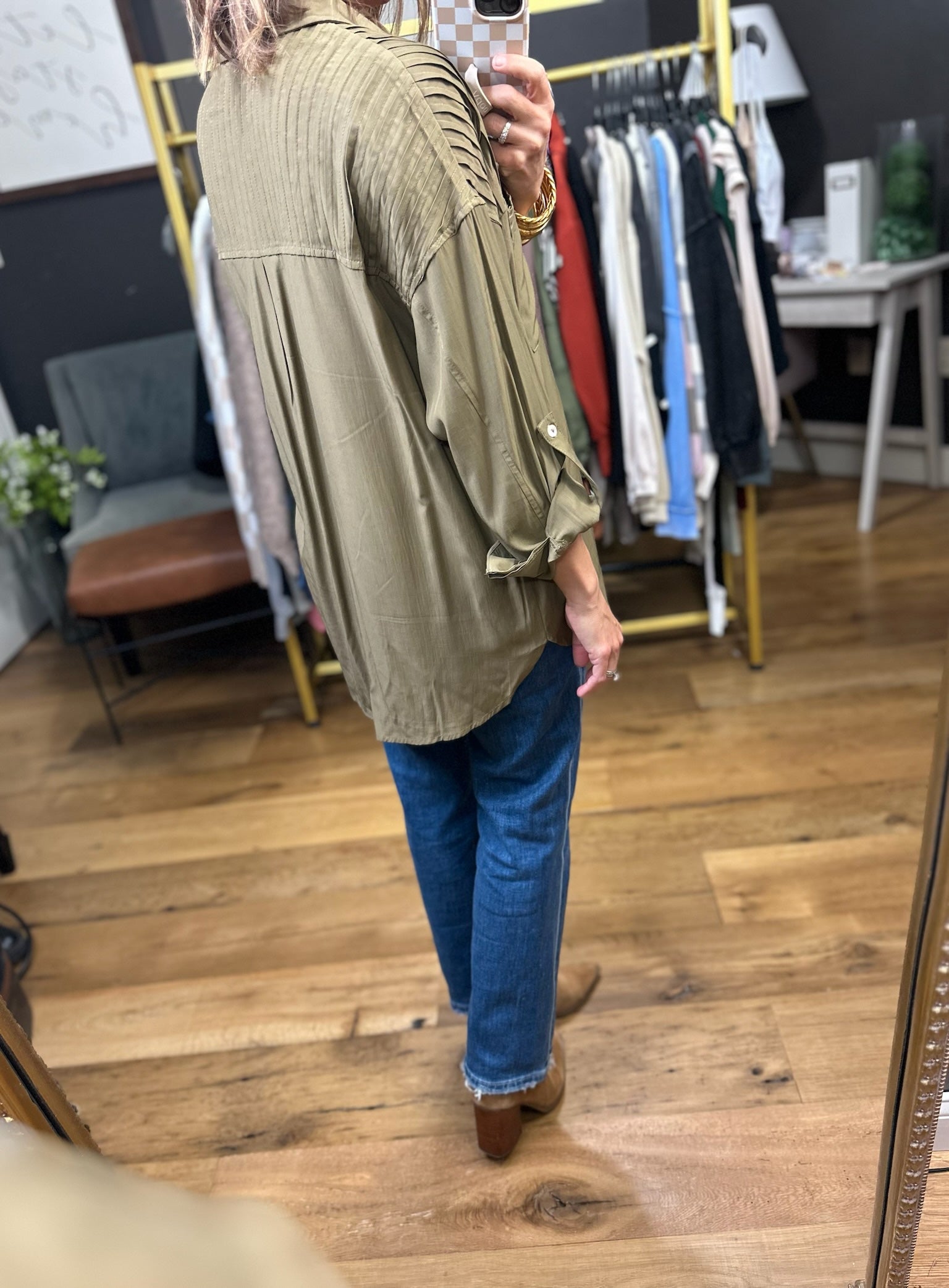 Just As Suddenly Button-Down Top - Multiple Options-Entro-Anna Kaytes Boutique, Women's Fashion Boutique in Grinnell, Iowa