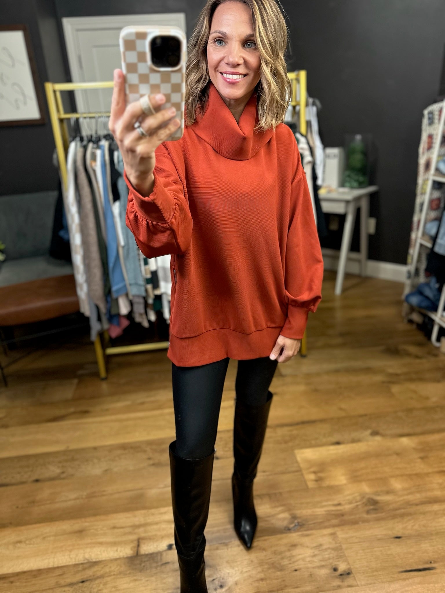 In The Midst Cowl-Neck Top - Multiple Options-Entro-Anna Kaytes Boutique, Women's Fashion Boutique in Grinnell, Iowa