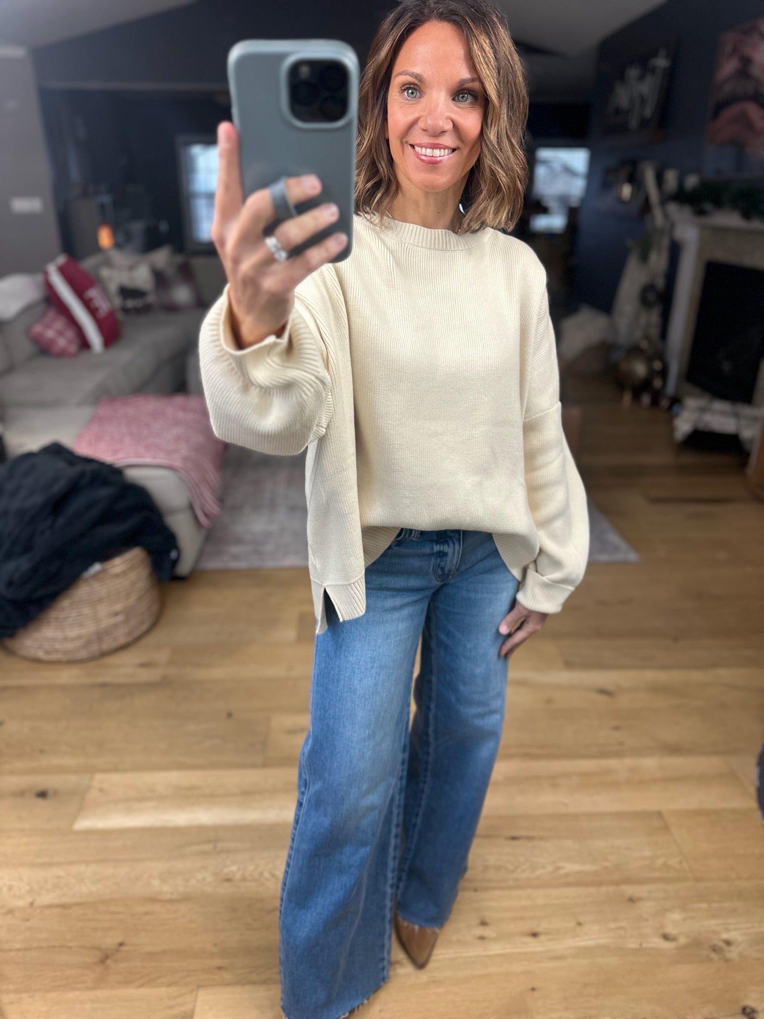 The Cozy Moment Sweater-Sweaters-She & Sky-Anna Kaytes Boutique, Women's Fashion Boutique in Grinnell, Iowa