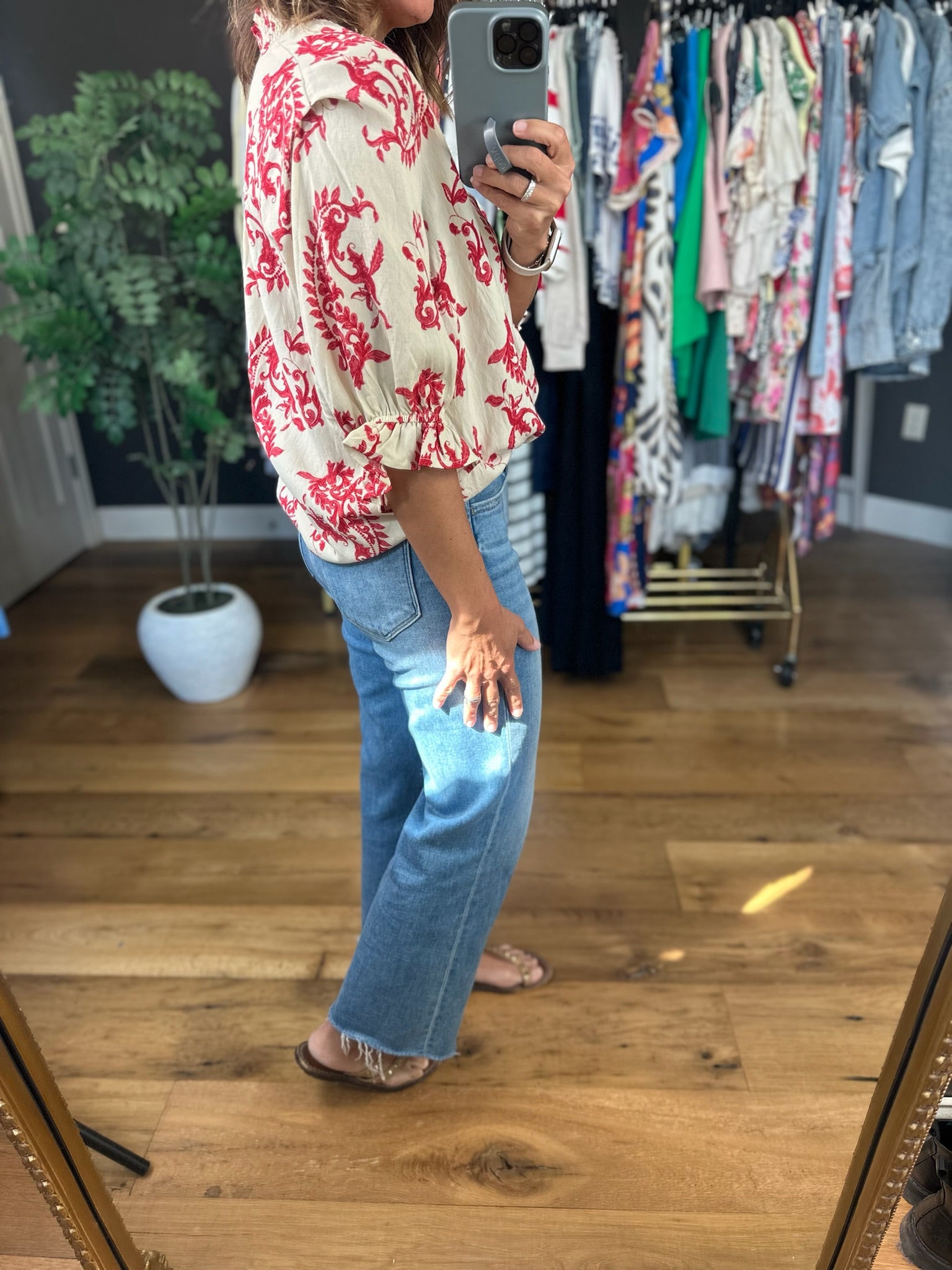 Memories Of You Paisley Top-Short Sleeves-Umgee-Anna Kaytes Boutique, Women's Fashion Boutique in Grinnell, Iowa