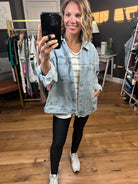 The Harlow Boyfriend Denim Jacket-Jackets-Thread & Supply-Anna Kaytes Boutique, Women's Fashion Boutique in Grinnell, Iowa