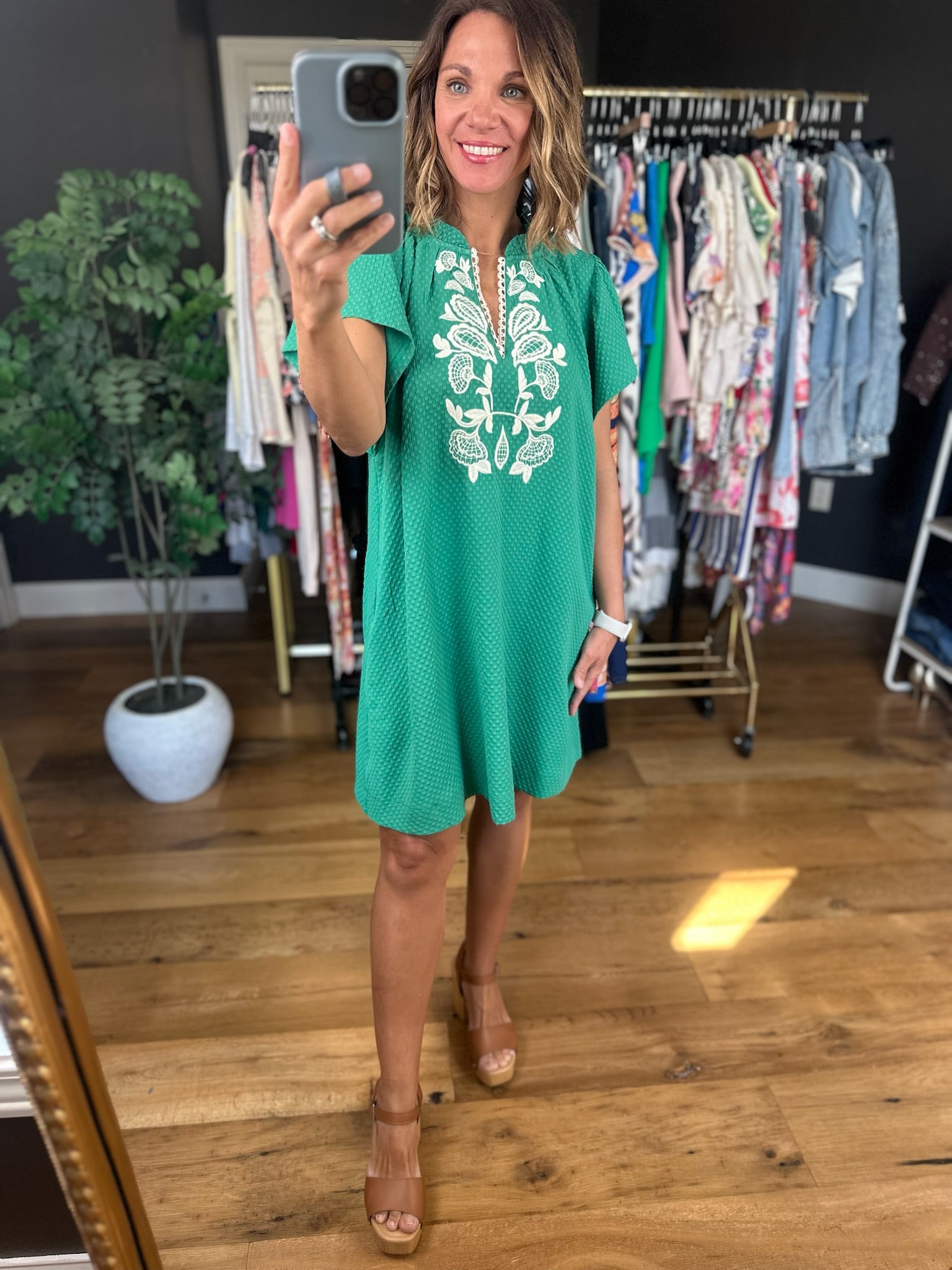 Calling For Summer Pocket Dress-Dresses-Umgee-Anna Kaytes Boutique, Women's Fashion Boutique in Grinnell, Iowa