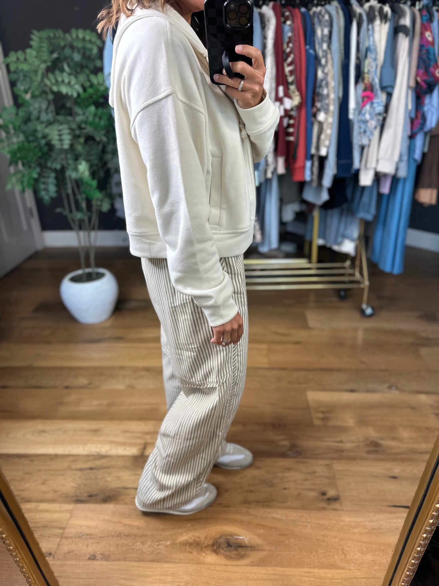 Make It Easy Zip Hoodie-Sweaters-Wishlist-Anna Kaytes Boutique, Women's Fashion Boutique in Grinnell, Iowa