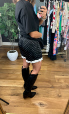 Perks Of Love Polka-Dot Shorts-Shorts-davi & dani-Anna Kaytes Boutique, Women's Fashion Boutique in Grinnell, Iowa