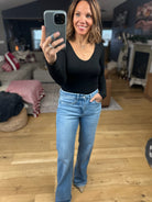 The Sage Double-Lined V-Neck Long Sleeve-Long Sleeves-Wasabi & Mint-Anna Kaytes Boutique, Women's Fashion Boutique in Grinnell, Iowa