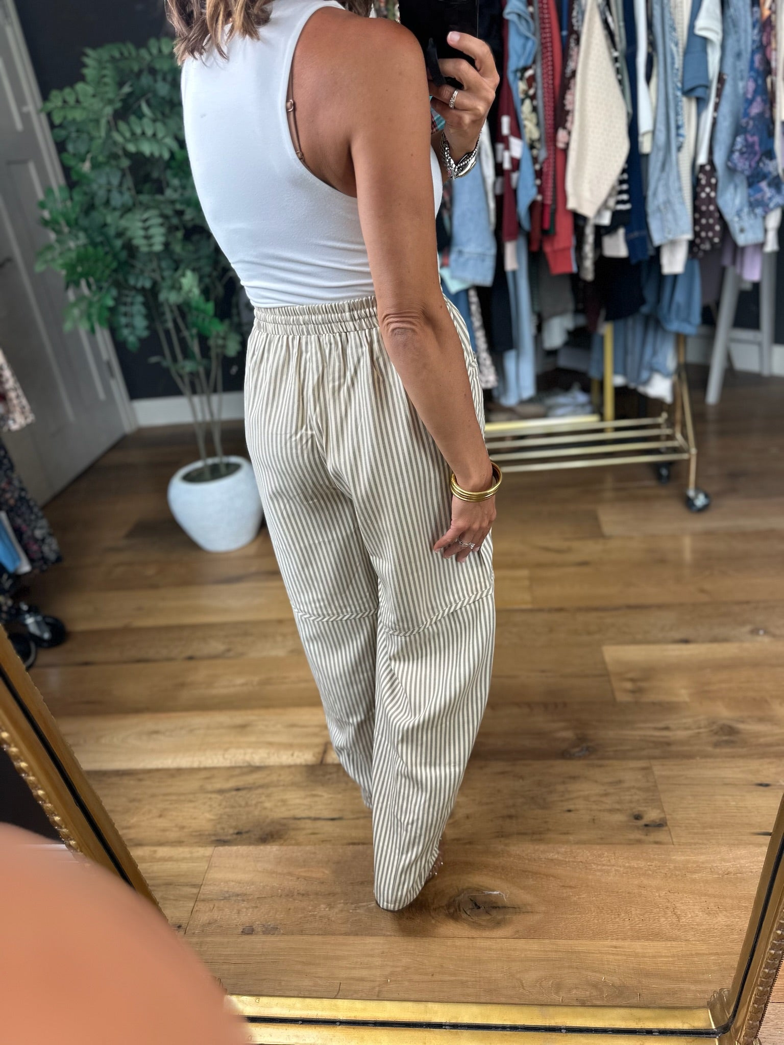 Loving Life Striped Pant-Pants-Wishlist-Anna Kaytes Boutique, Women's Fashion Boutique in Grinnell, Iowa