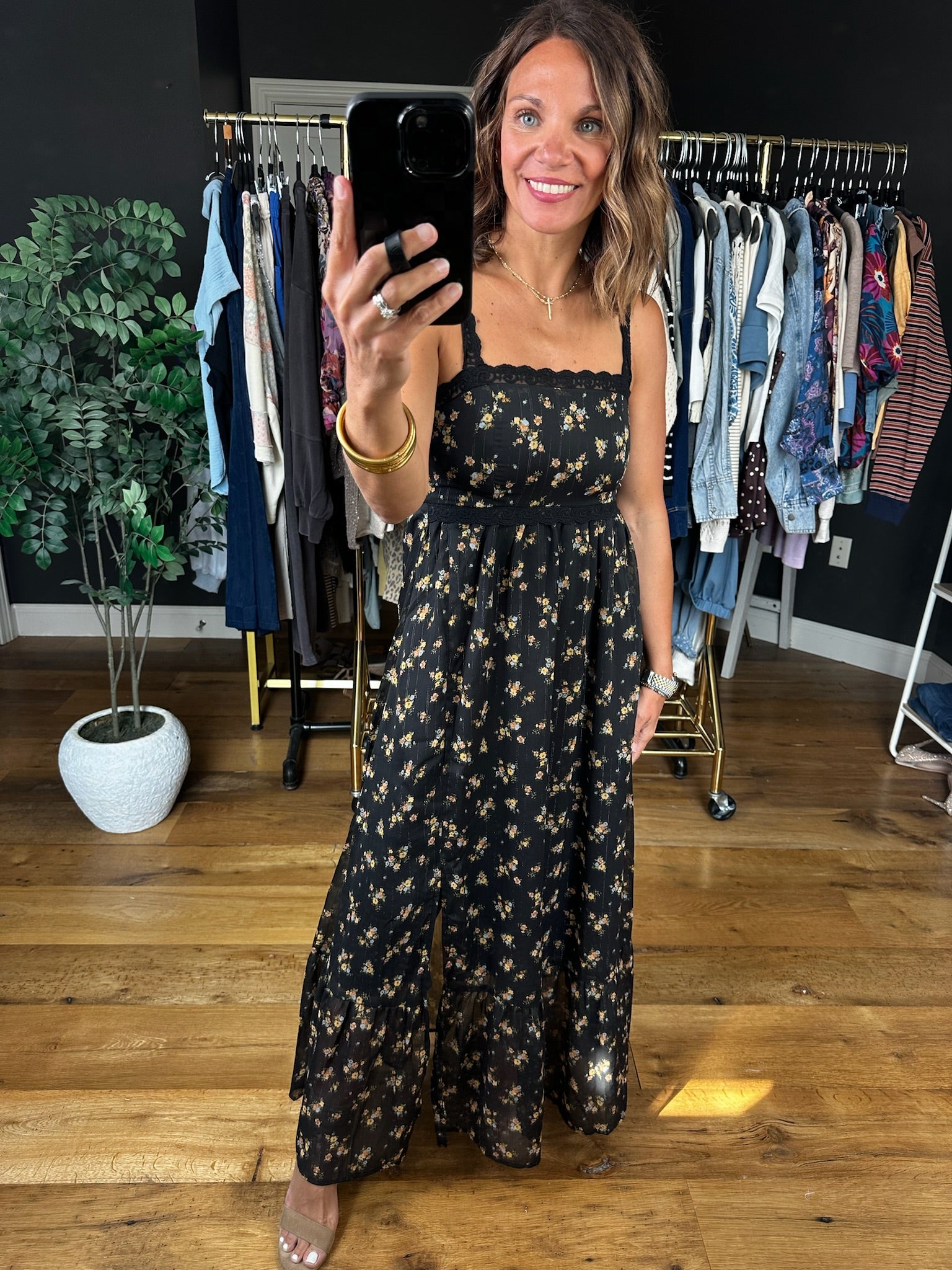 Catching My Breath Floral Dress-Dresses-Blu Pepper-Anna Kaytes Boutique, Women's Fashion Boutique in Grinnell, Iowa