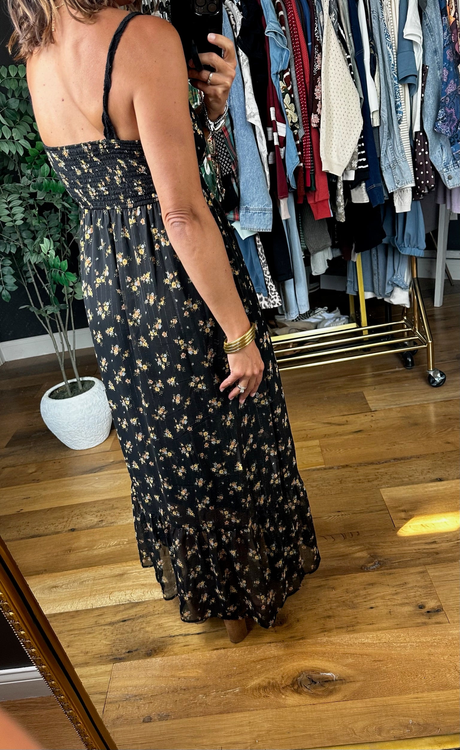 Catching My Breath Floral Dress-Dresses-Blu Pepper-Anna Kaytes Boutique, Women's Fashion Boutique in Grinnell, Iowa