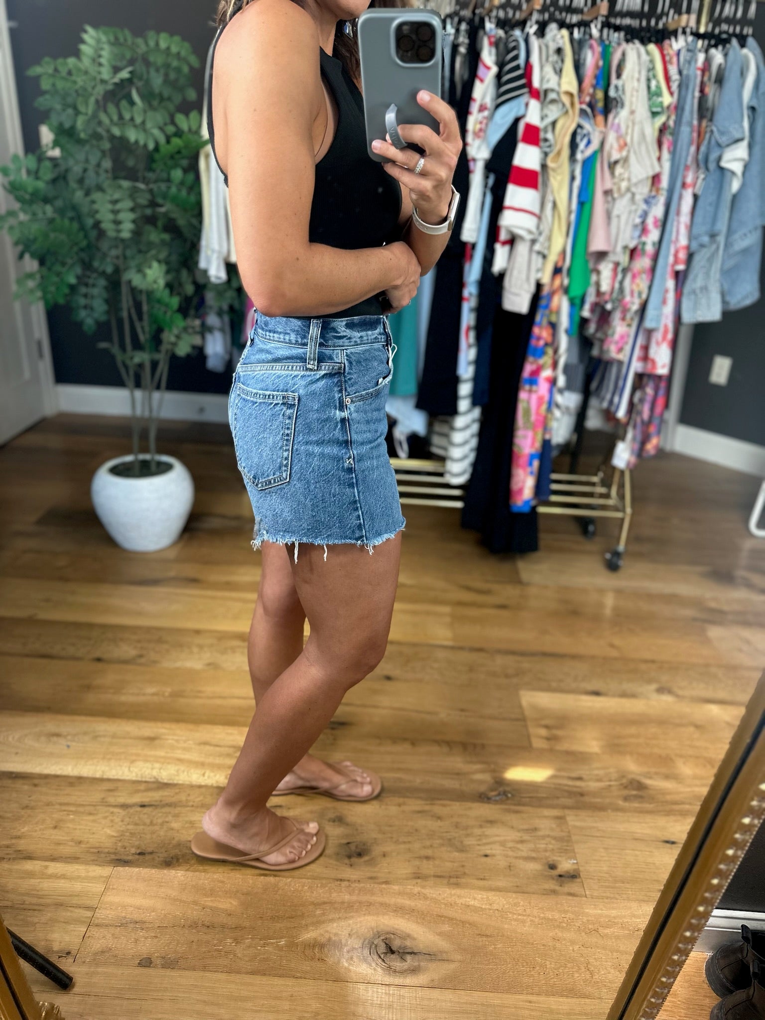 Z Supply Alex High-Rise Vintage Cut-Off Medium Wash-Shorts-Z Supply-Anna Kaytes Boutique, Women's Fashion Boutique in Grinnell, Iowa