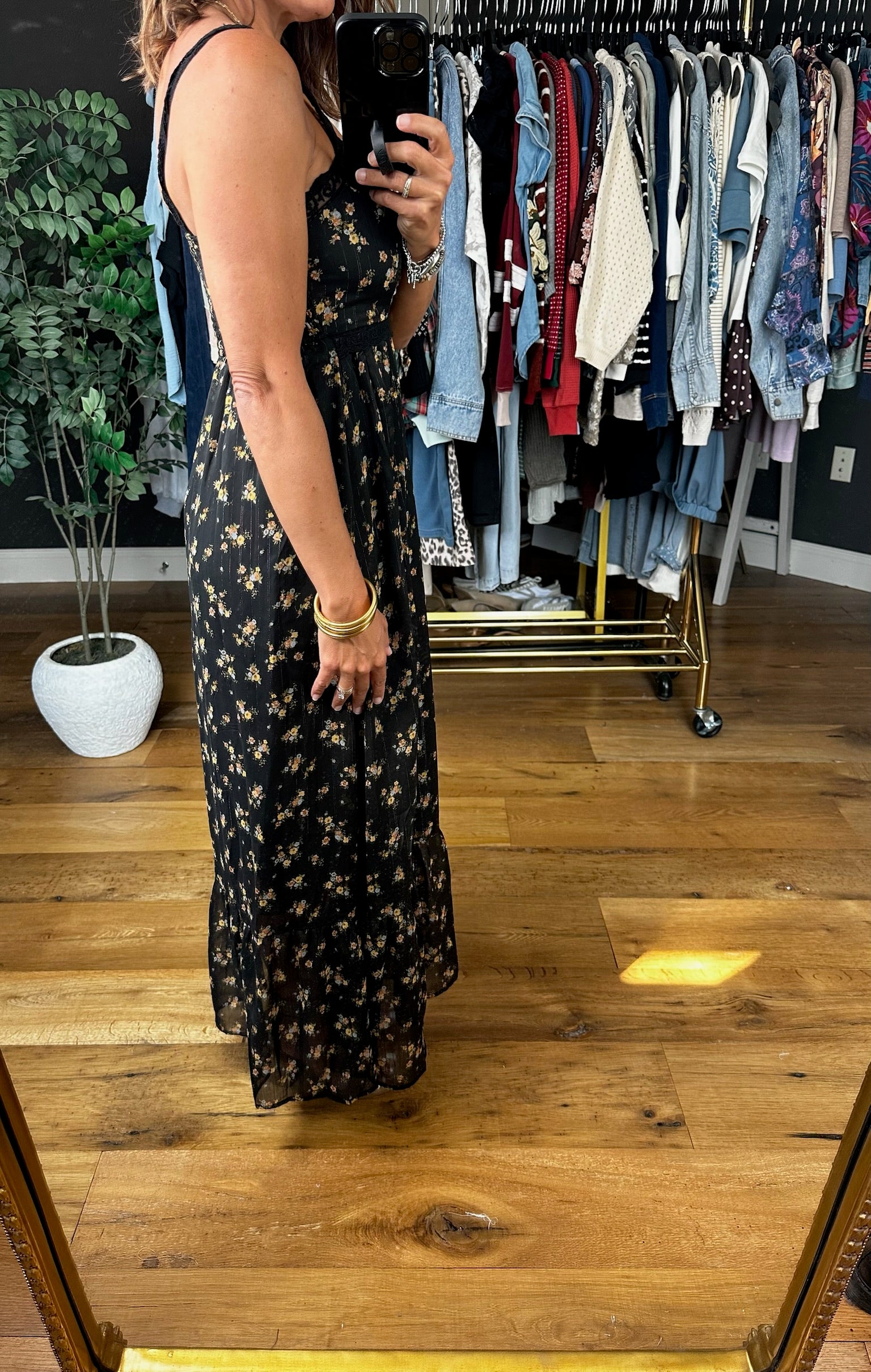 Catching My Breath Floral Dress-Dresses-Blu Pepper-Anna Kaytes Boutique, Women's Fashion Boutique in Grinnell, Iowa