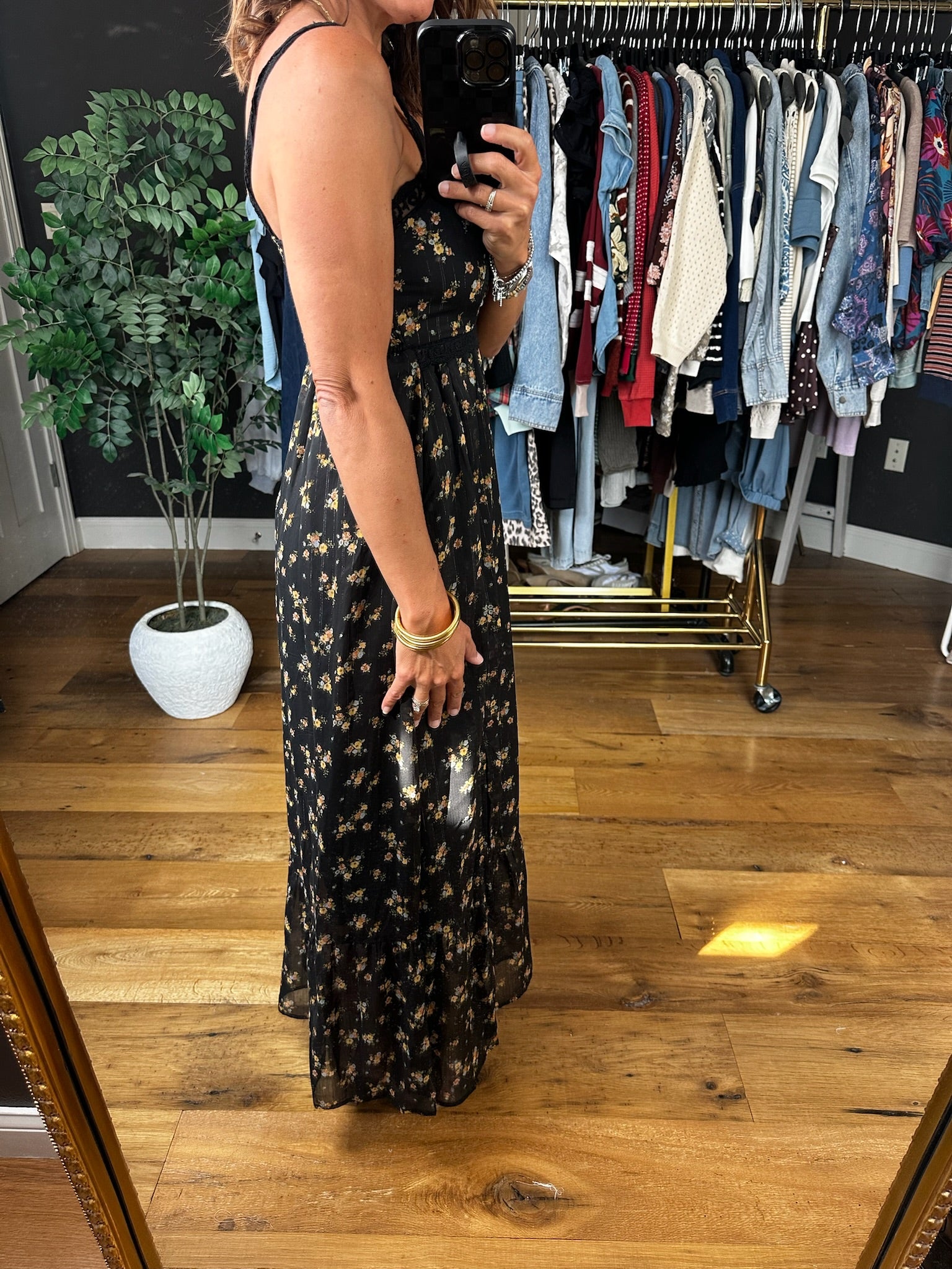 Catching My Breath Floral Dress-Dresses-Blu Pepper-Anna Kaytes Boutique, Women's Fashion Boutique in Grinnell, Iowa