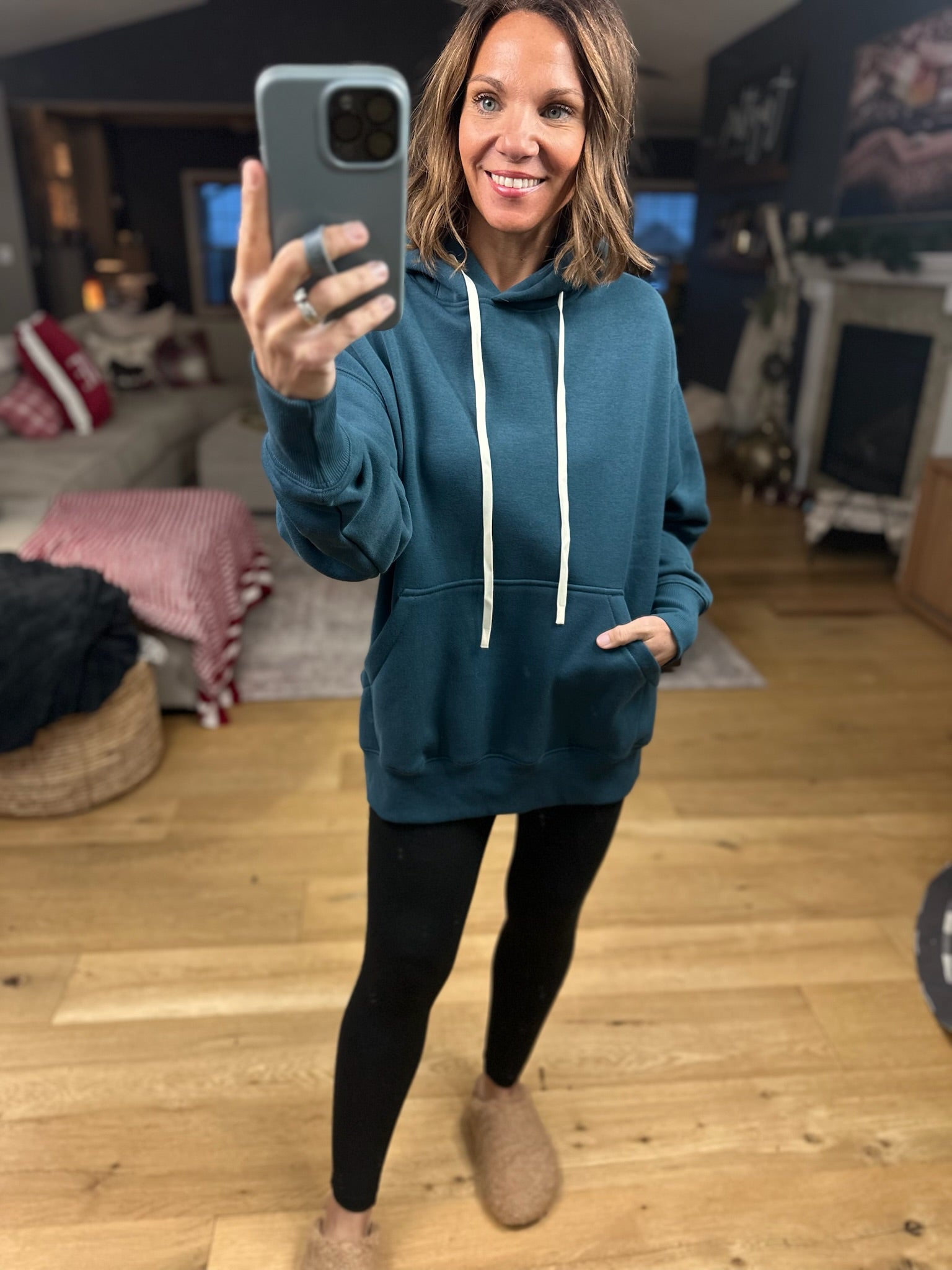 Daydreamer Pocket Hoodie-Sweaters-Mono B-Anna Kaytes Boutique, Women's Fashion Boutique in Grinnell, Iowa