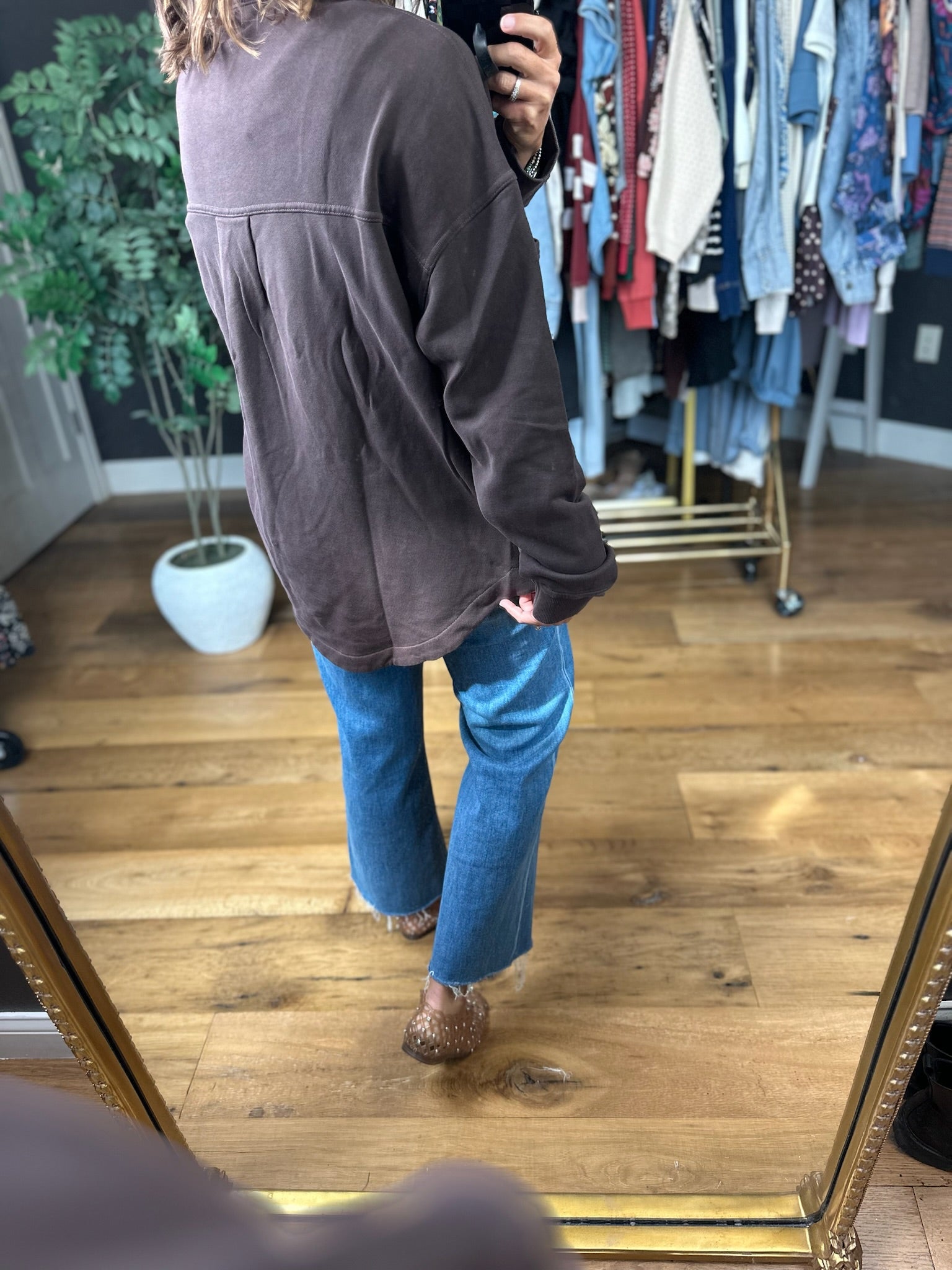 Falling Fast Button Shacket-Jackets-Mono B-Anna Kaytes Boutique, Women's Fashion Boutique in Grinnell, Iowa