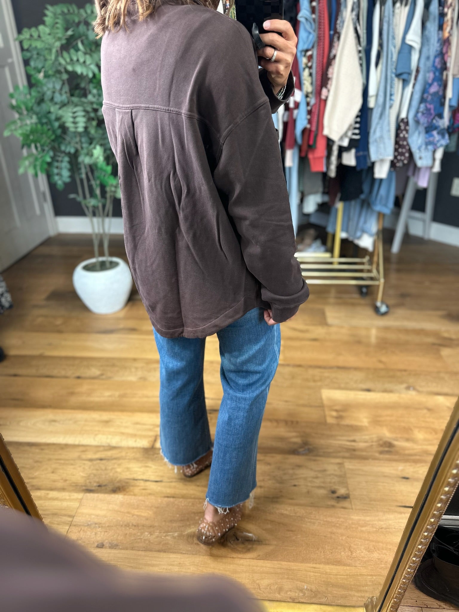 Falling Fast Button Shacket-Jackets-Mono B-Anna Kaytes Boutique, Women's Fashion Boutique in Grinnell, Iowa