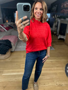 Close To Heaven Scalloped Knit Top-Sweaters-Vine & Love-Anna Kaytes Boutique, Women's Fashion Boutique in Grinnell, Iowa