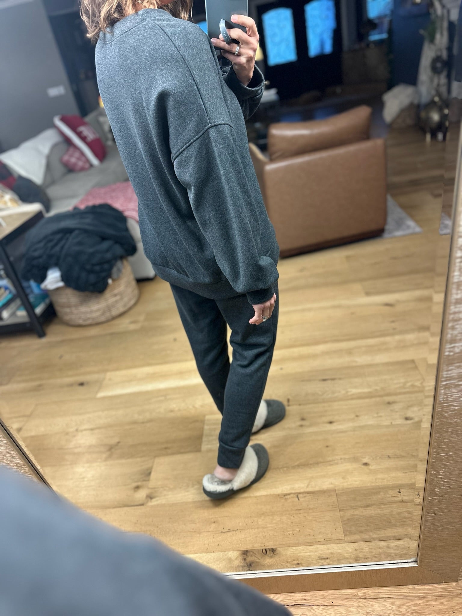 Home Alone Soft-Lining Lounge Set-Sweaters-Cherish-Anna Kaytes Boutique, Women's Fashion Boutique in Grinnell, Iowa