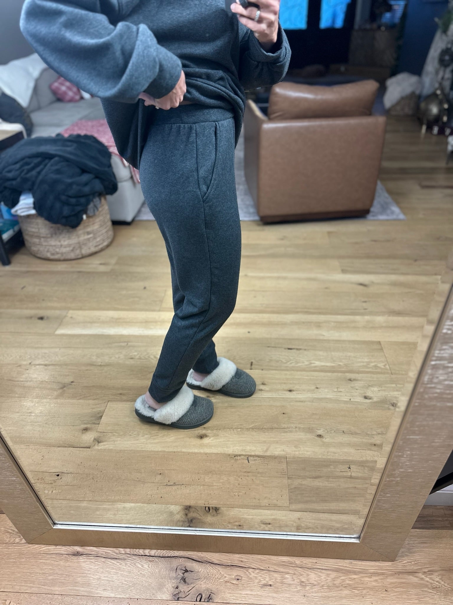 Home Alone Soft-Lining Lounge Set-Sweaters-Cherish-Anna Kaytes Boutique, Women's Fashion Boutique in Grinnell, Iowa