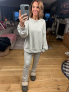 Home Alone Soft-Lining Lounge Set-Sweaters-Cherish-Anna Kaytes Boutique, Women's Fashion Boutique in Grinnell, Iowa