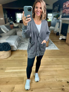 Heading Out Sweatshirt Cardigan-Mono B-Anna Kaytes Boutique, Women's Fashion Boutique in Grinnell, Iowa