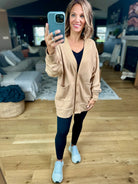 Heading Out Sweatshirt Cardigan-Mono B-Anna Kaytes Boutique, Women's Fashion Boutique in Grinnell, Iowa
